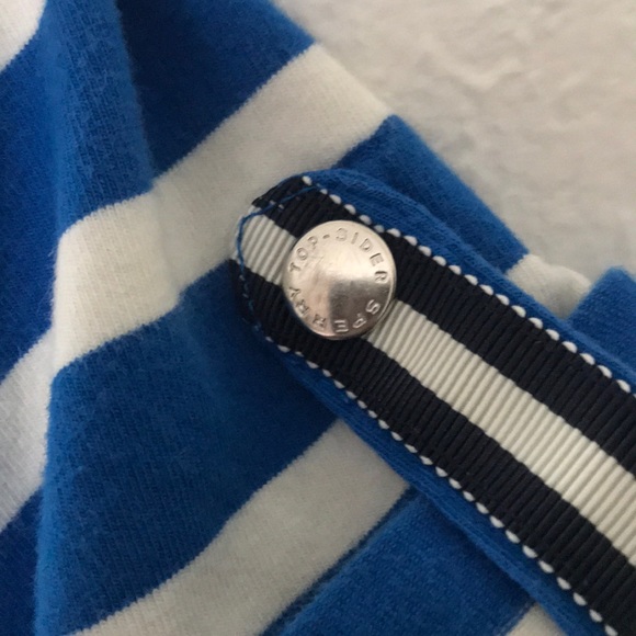 SPERRY- blue and white striped cotton dress - Picture 4 of 6